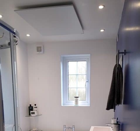 Infrared Bathroom Heaters From Herschel Heated Mirrors And Towel Rails - Modern Bathroom Wall Heater